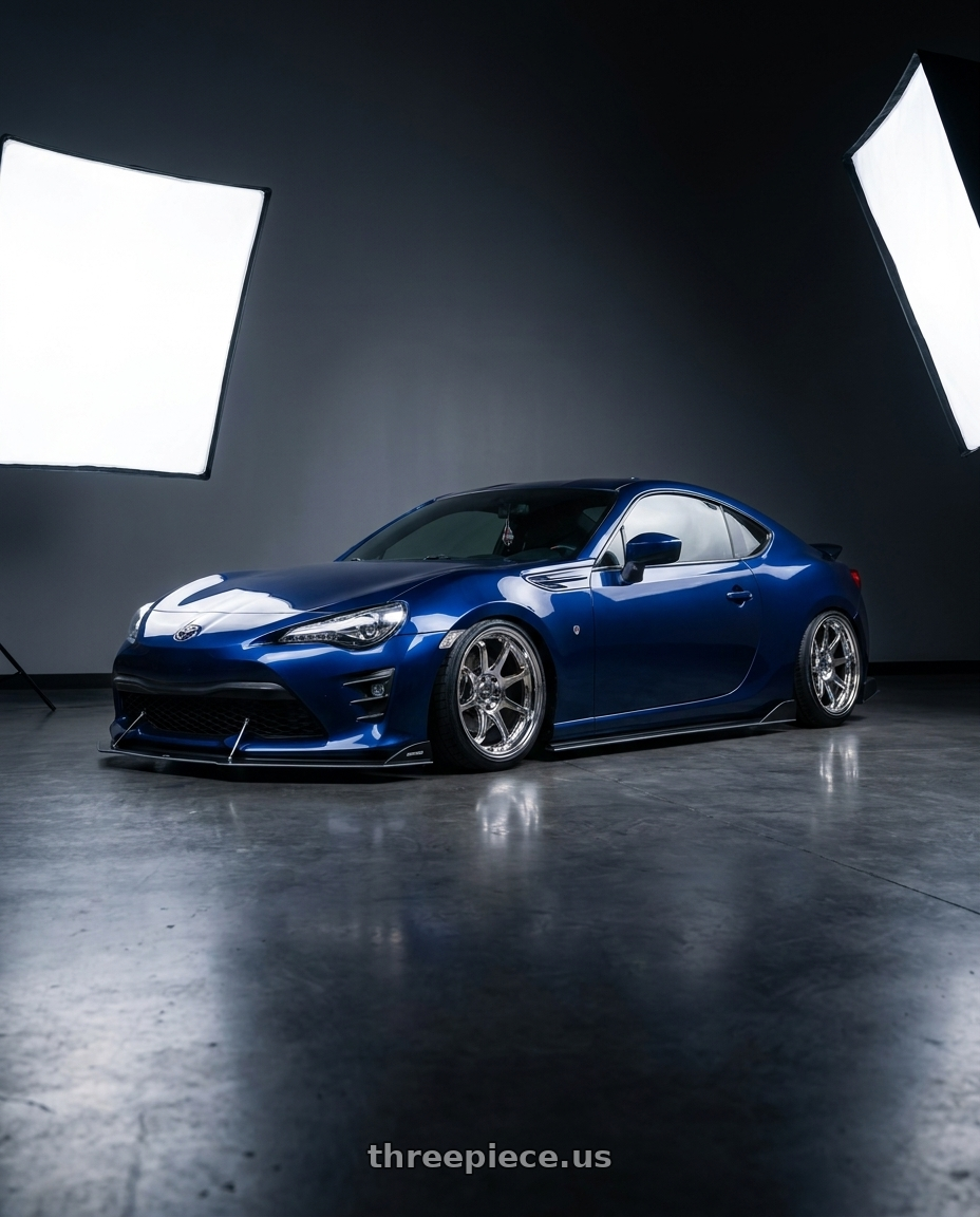 2017 Toyota 86 with ESR Wheels APX6 5x100 18x8.5 +35 Chrome wheels