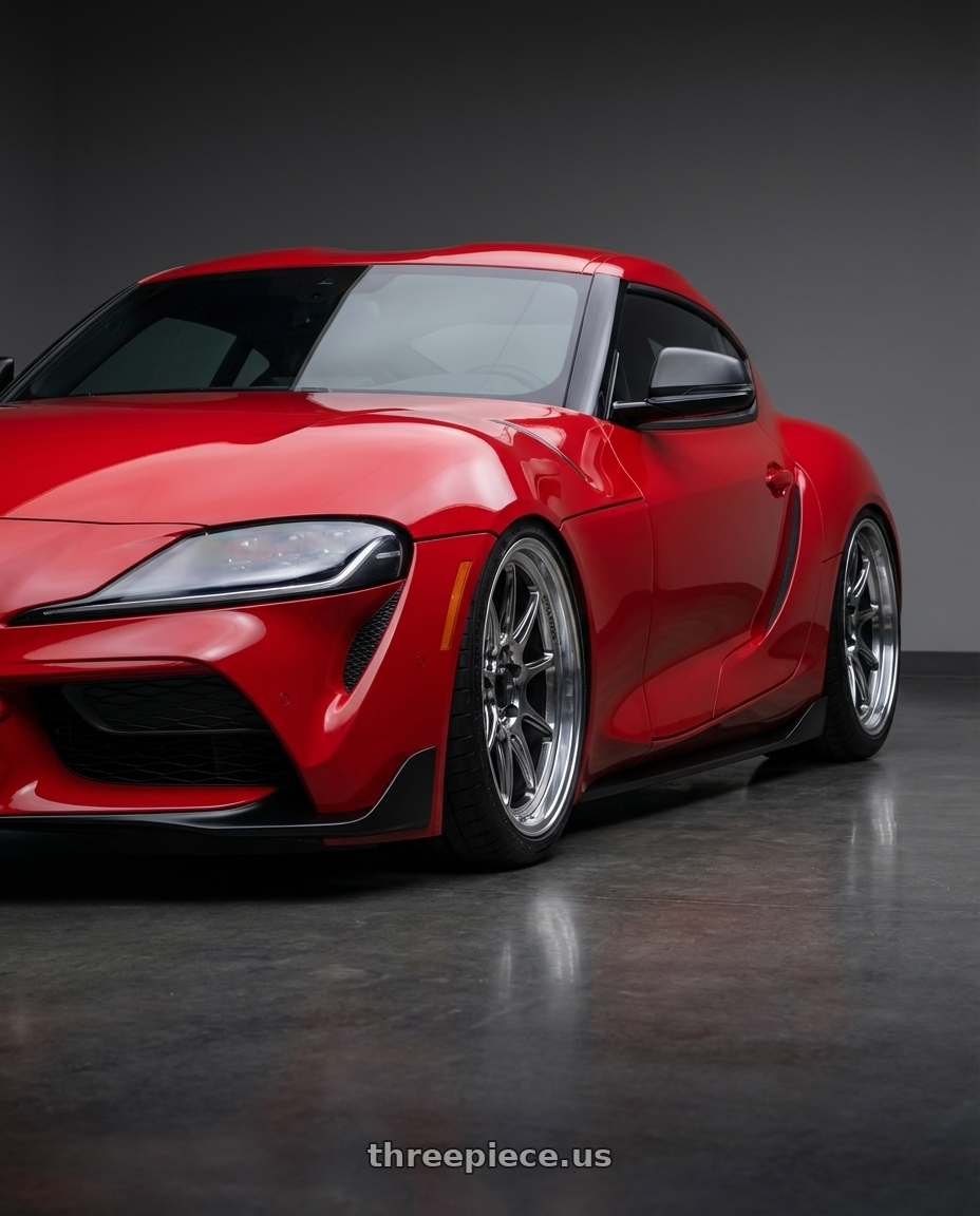 2023 Toyota GR Supra with Konig Countergram 5x112 19x11+40 Hyper Chrome / Machined Lip wheels