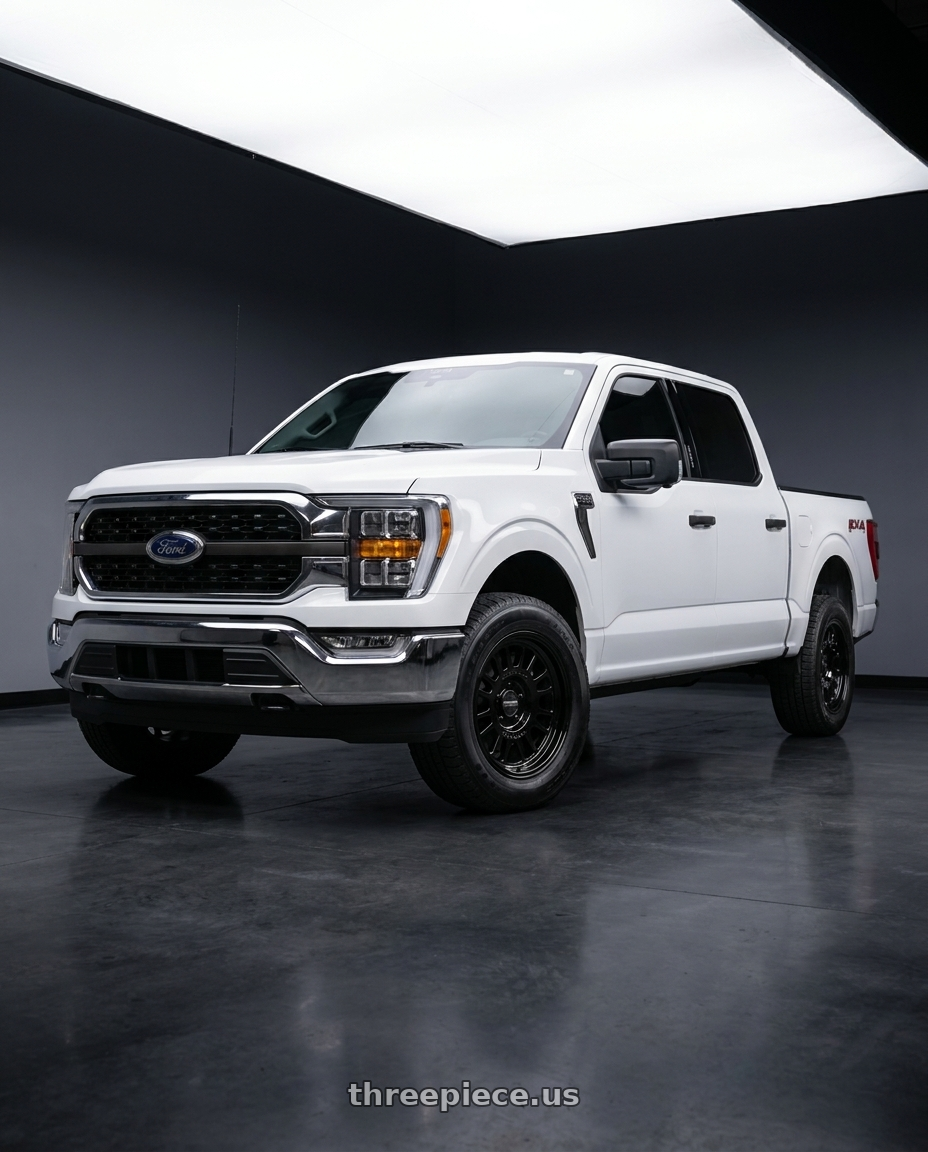 2021 Ford F-150 XL with Method Race Wheels 318B 6X135 17x8.5 +0 GLOSS BLACK wheels