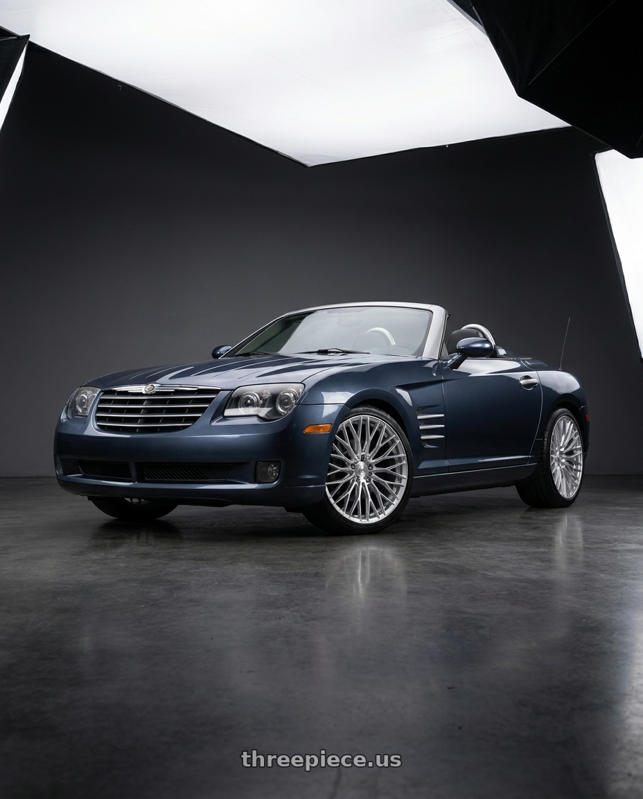 2007 chrysler crossfire with Brada FR100 5x112 20x9 +25 Diamond Silver wheels
