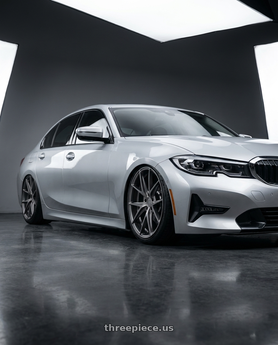 2023 BMW 3 Series G20 with Niche 1PC M116 MISANO 5X112 19X8.5 +34 MATTE GUN METAL wheels