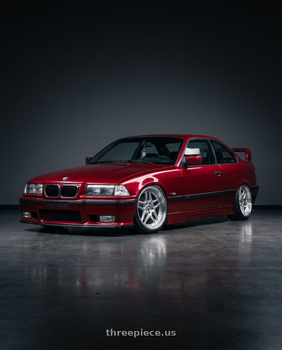 1996 BMW E36 328is with ESR Wheels CS SERIES CS15 5x100 18x9.5 +22 Hyper Silver wheels