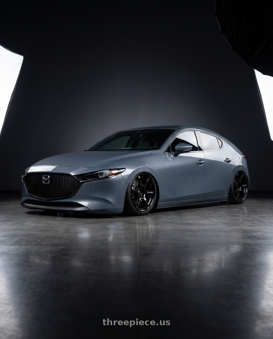 2023 Mazda Mazda3 Turbo with Advan RGIII 5x114.3 18x10.5+15 Gloss Black wheels