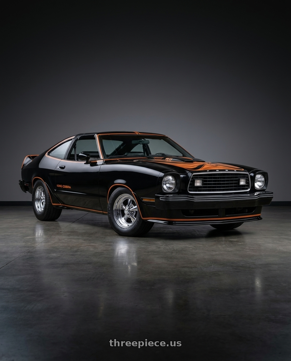 1974 ford mustang king cobra  with Cragar 61C S/S 5x114.3 15x14 -76 Chrome Plated wheels