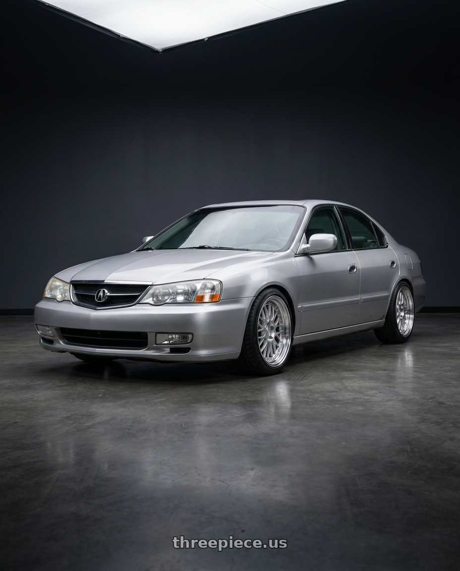 2001 acura tl with ESR Wheels SR SERIES SR05 5x114.3 17x8.5 +30 Hyper Silver wheels
