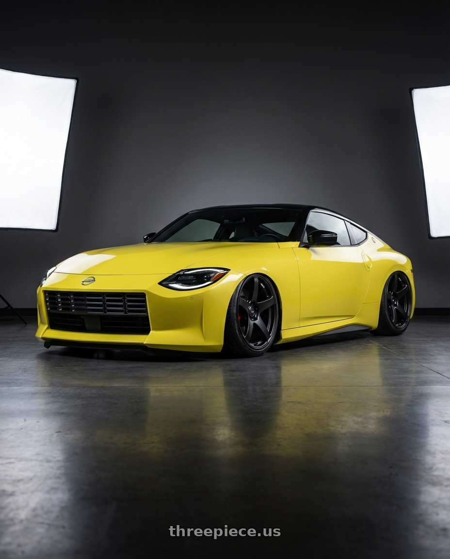 2024 Nissan Z with Ssr Gtv01 5x114.3 19x8.5+38  FLAT BLACK wheels