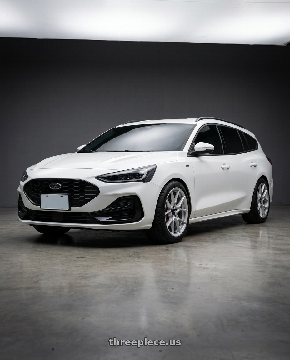 2024 ford focus with Rotiform RC199 KPR 5X112 19x8.5 +45 SILVER wheels