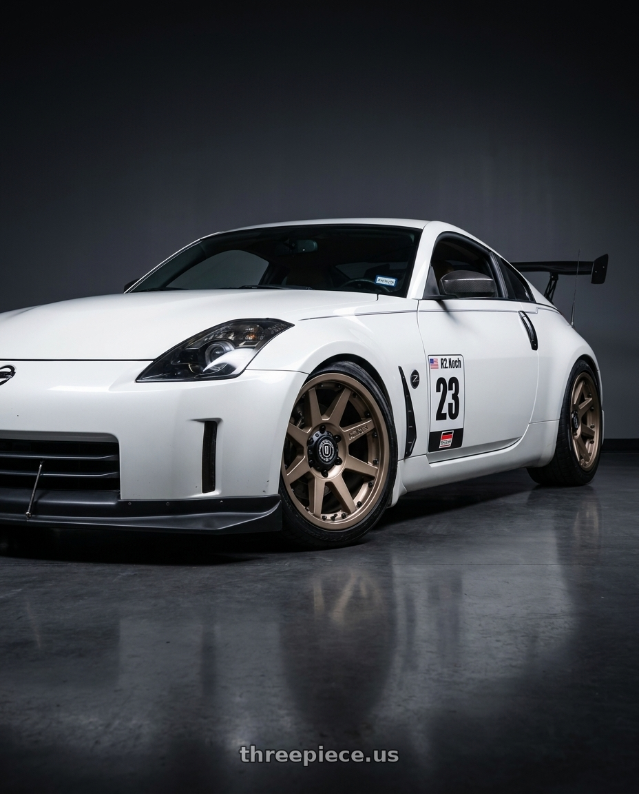 2007 Nissan 350z with Icon Alloys REBOUND PRO 6x135 17x8.5+6 BRONZE wheels
