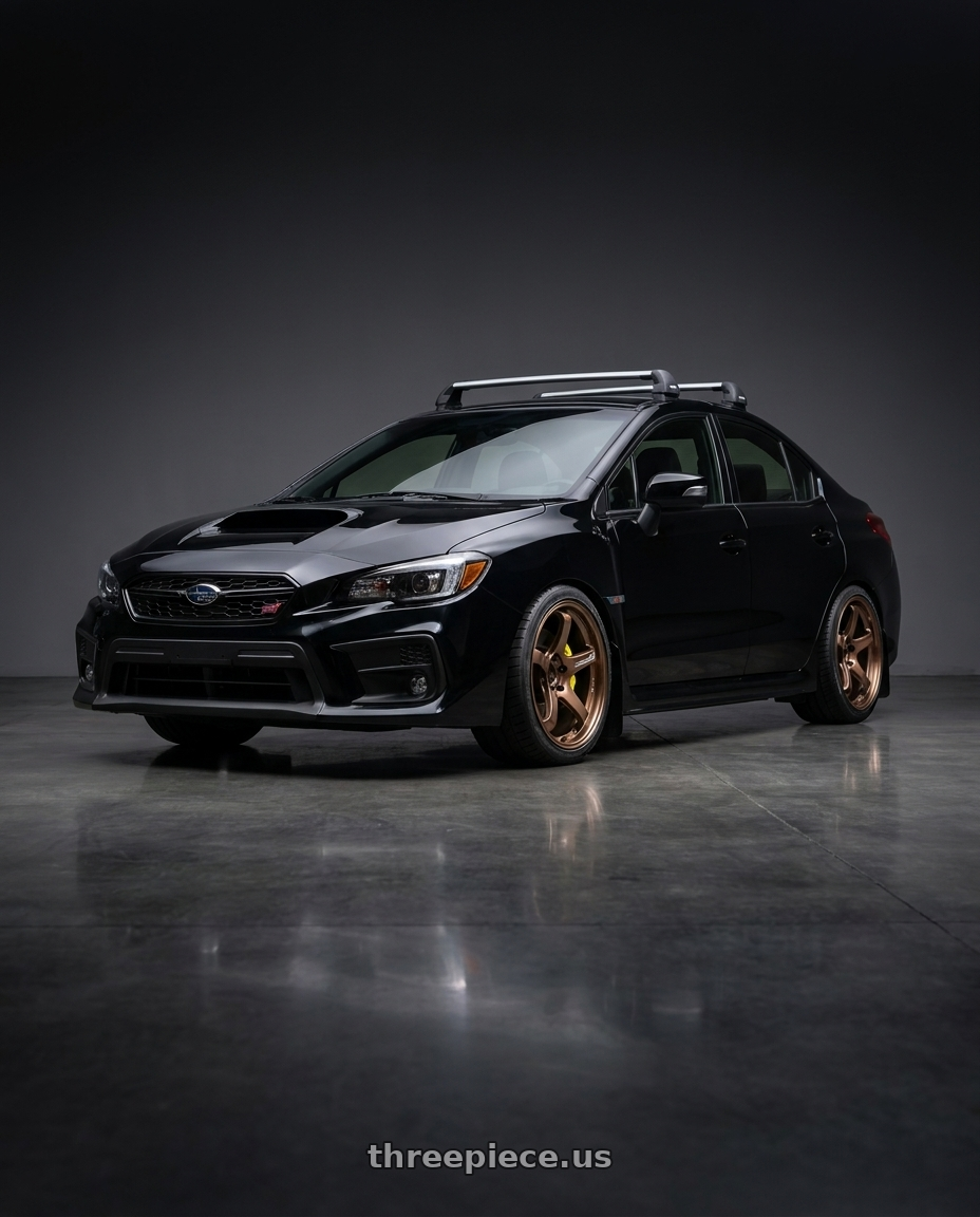 2018 Subaru WRX STi with Advan Racing GT BEYOND 5x114.3 19x9.5 +38 RACING COPPER BRONZE wheels