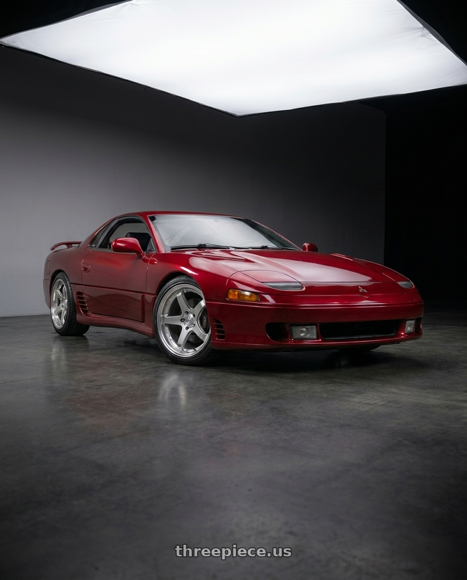 1992 Mitsubishi 3000Gt with KATANA RACING HR05 5x114.3 18x8.5 +35 Chrome wheels
