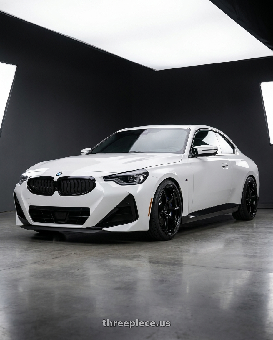 2024 BMW 2 Series G42 with Advan RGIII 5x112 19x8.5+45 Gloss Black wheels
