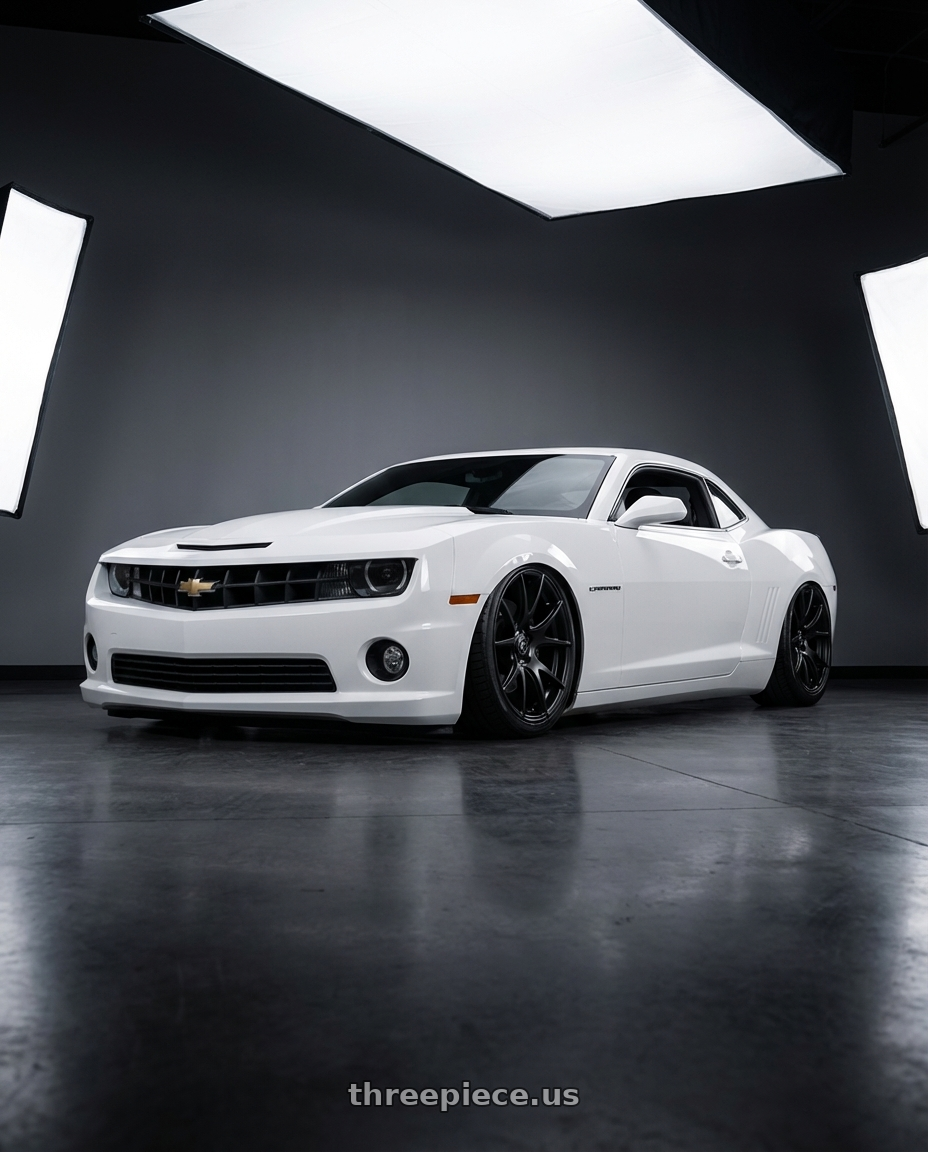 2014 Chevrolet Camaro 5th Gen with Forgestar CF5V 5x120 20x12 +52 Satin Black wheels