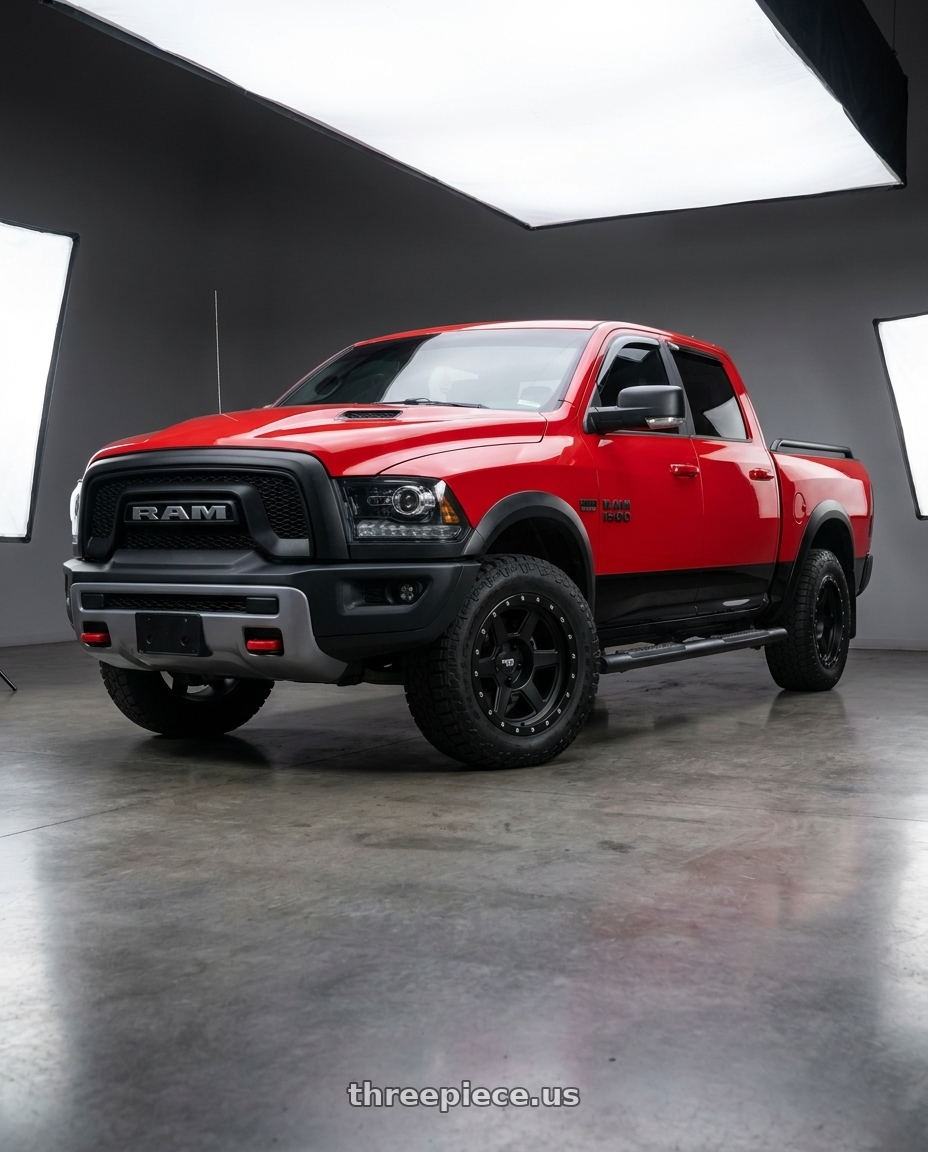 2017 RAM 1500 Rebel with Dirty Life Compound 9315 5x139.7 17x9-12 Matte Black wheels