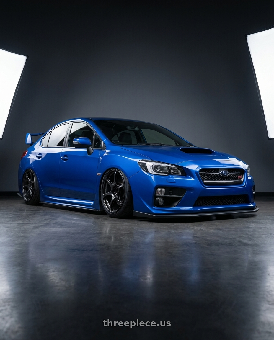 2013 Subaru WRX STI with Advan RGIII 5x114.3 18x8.5+31 Gloss Black wheels