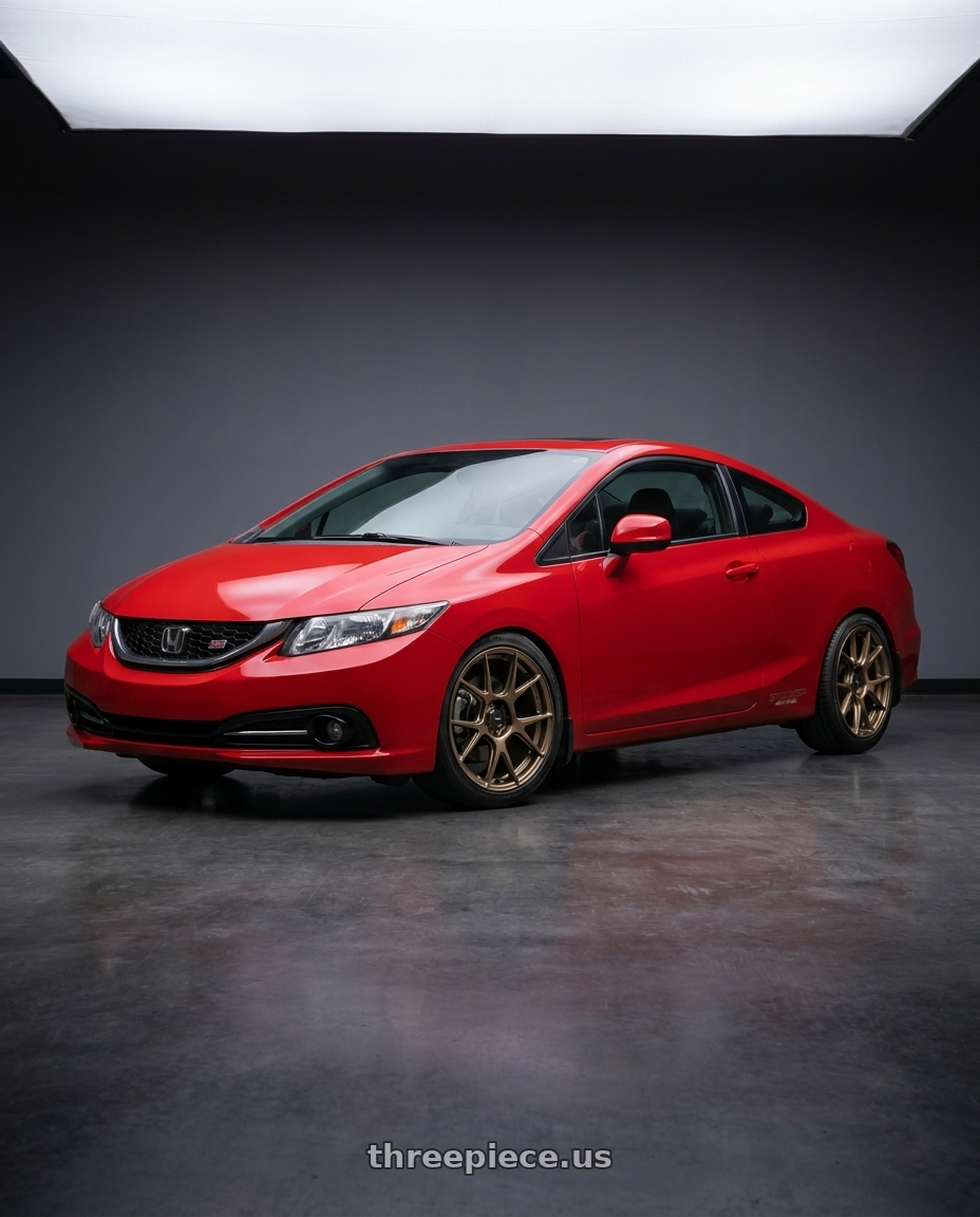 2015 Honda Civic Si with Konig Ampliform 5x114.3 17x9+40 Gloss Bronze wheels
