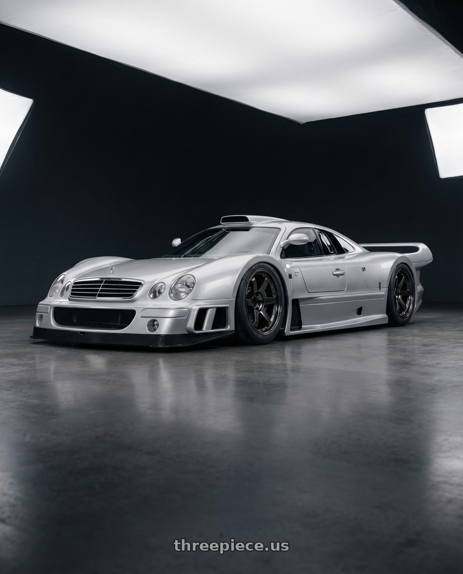1999 Mercedes Benz CLK-GTR with Volk Racing TE37SL 5x114.3 19x10.5+12 Pressed Double Black wheels