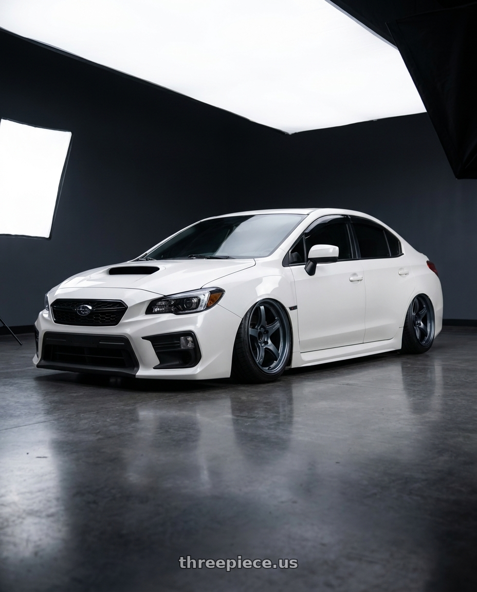2018 Subaru wrx  with Gram Lights 57CR 5x114.3 18x9.5+12 Gunblue II wheels