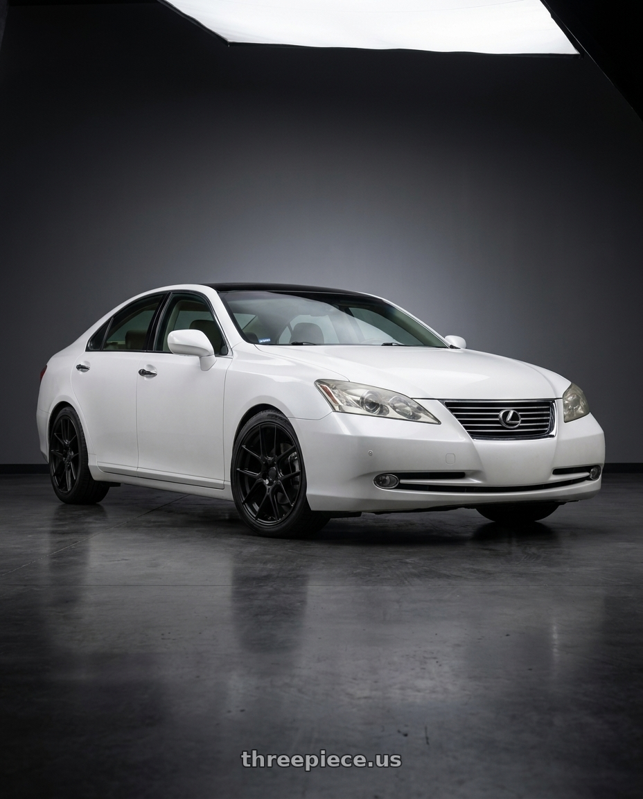 2008 Lexus es 350 with KATANA RACING KR04 5x110/5x114.3 20x8.5 +40 Matte Black wheels