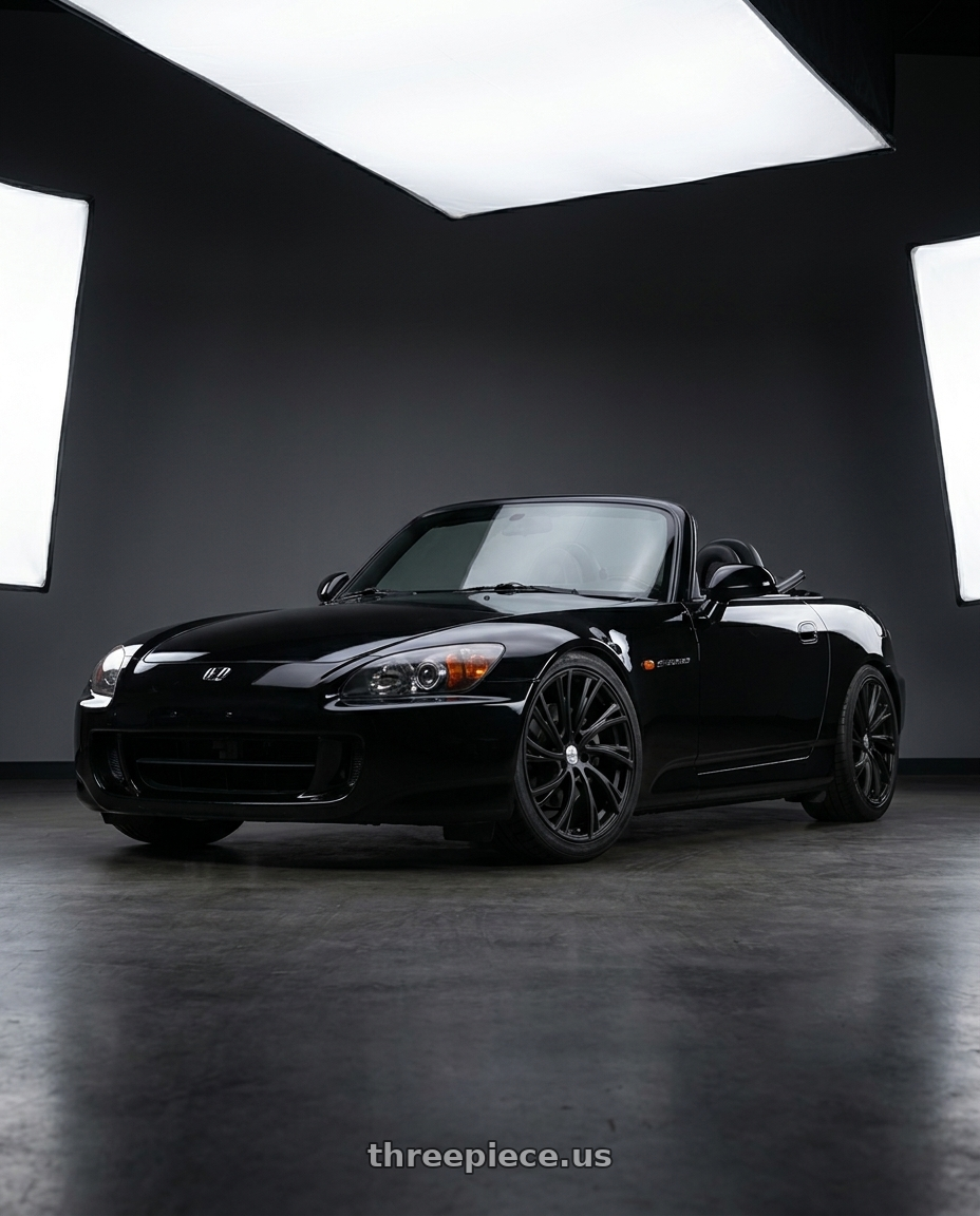 2004 Honda S2000 with RedBourne NOBLE 5X120 20X9.5 +32 MATTE BLACK wheels