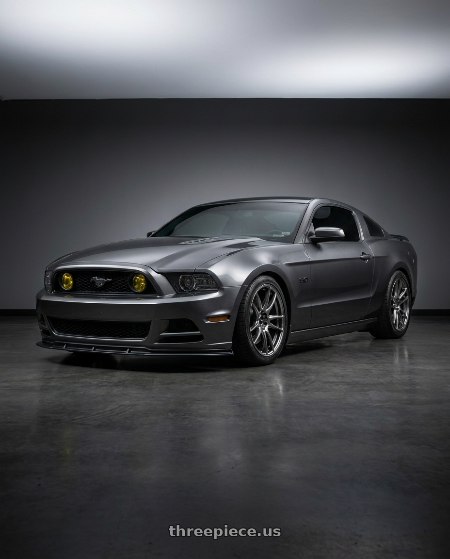 2014 Ford Mustang GT with Vors TR4 5x114.3 19x9.5  +35 Hyper Black wheels