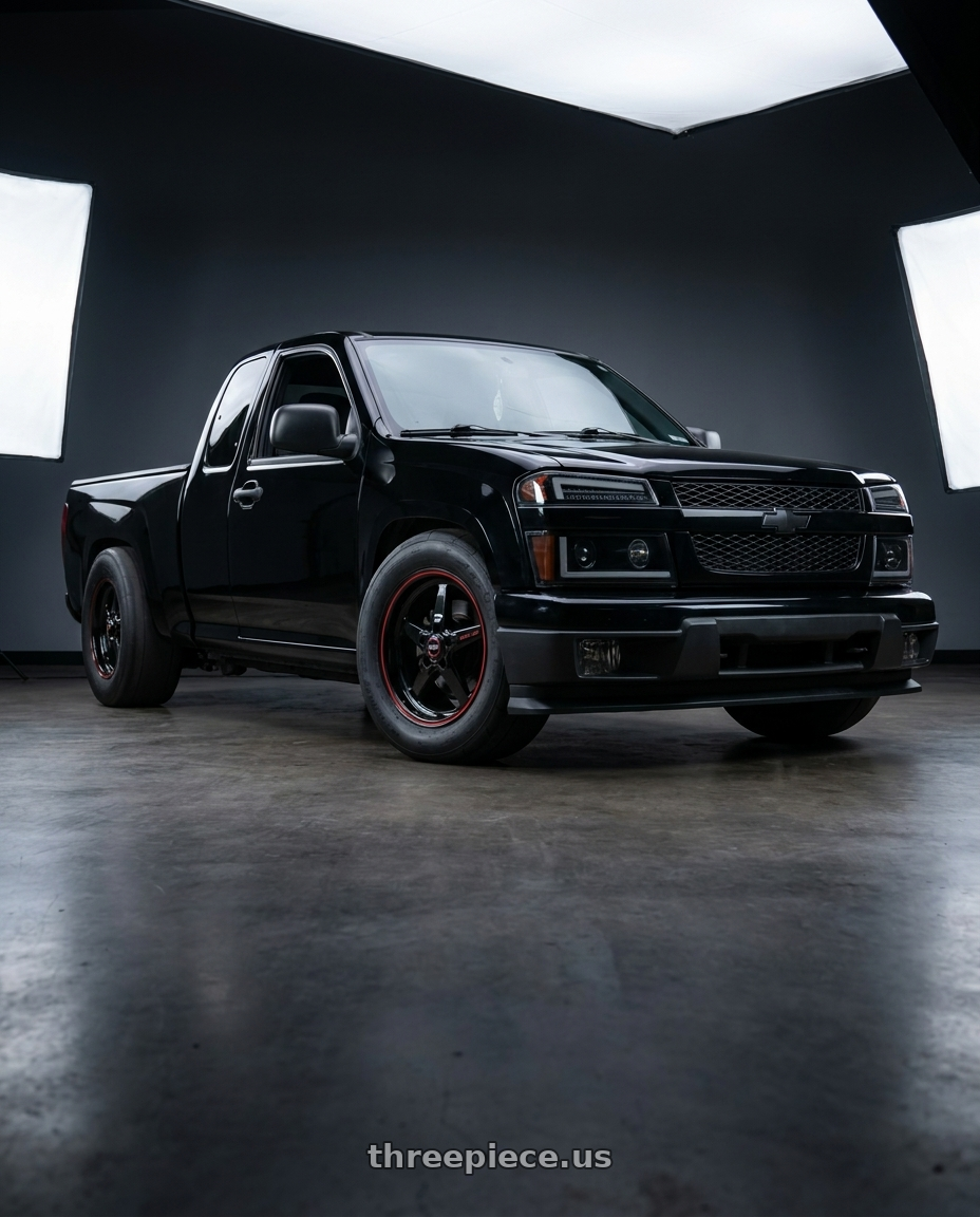 2004 Chevy Colorado with Race Star 93 Truck Star 6x139.7 18x9.5 +19 Black wheels