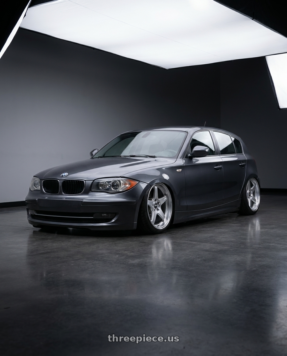 2012 BMW 1 Series E82 with ESR Wheels APEX SERIES AP5 5x120 19x8.5 +30 Hyper Silver wheels
