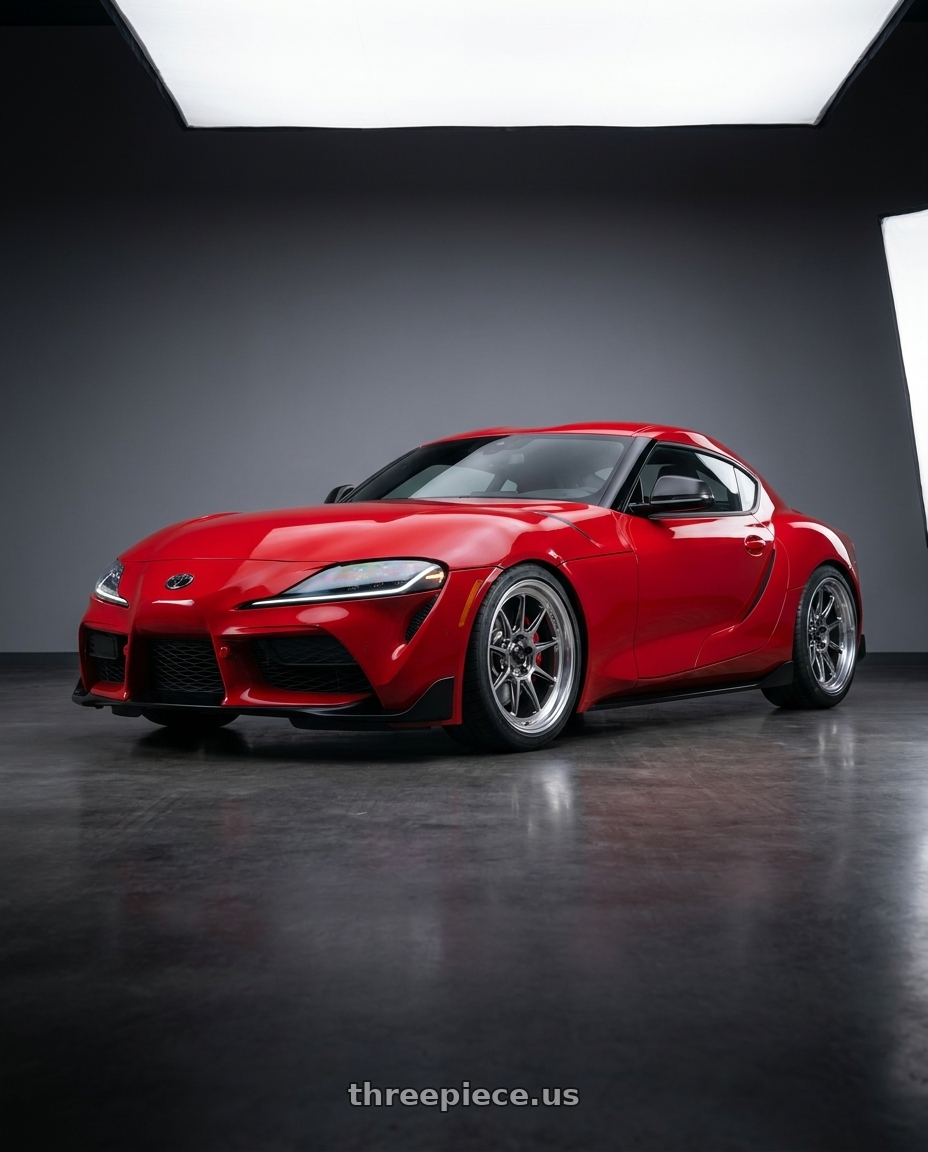 2023 Toyota GR Supra with Konig Countergram 5x112 19x11+40 Hyper Chrome / Machined Lip wheels