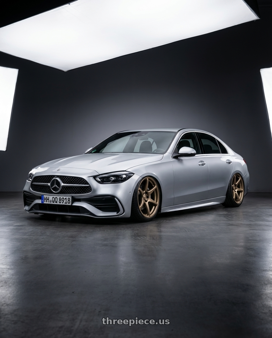 2022 Mercedes-Benz C-Class W206 with Kansei K11B Tandem 5X112 19x9.5 22 Bronze wheels