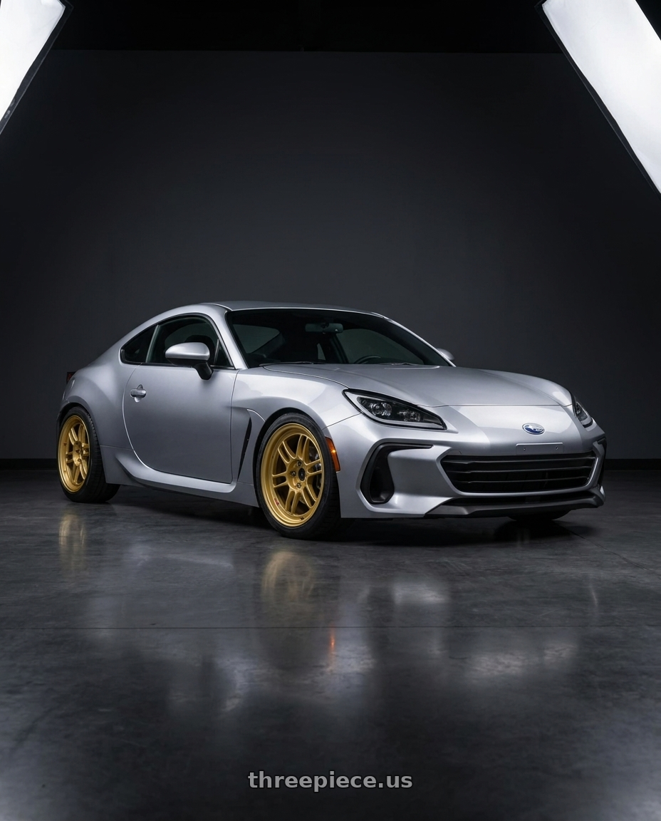 2022 Subaru BRZ Premium with Enkei RPF1 5x100 17x9+45 Gold wheels