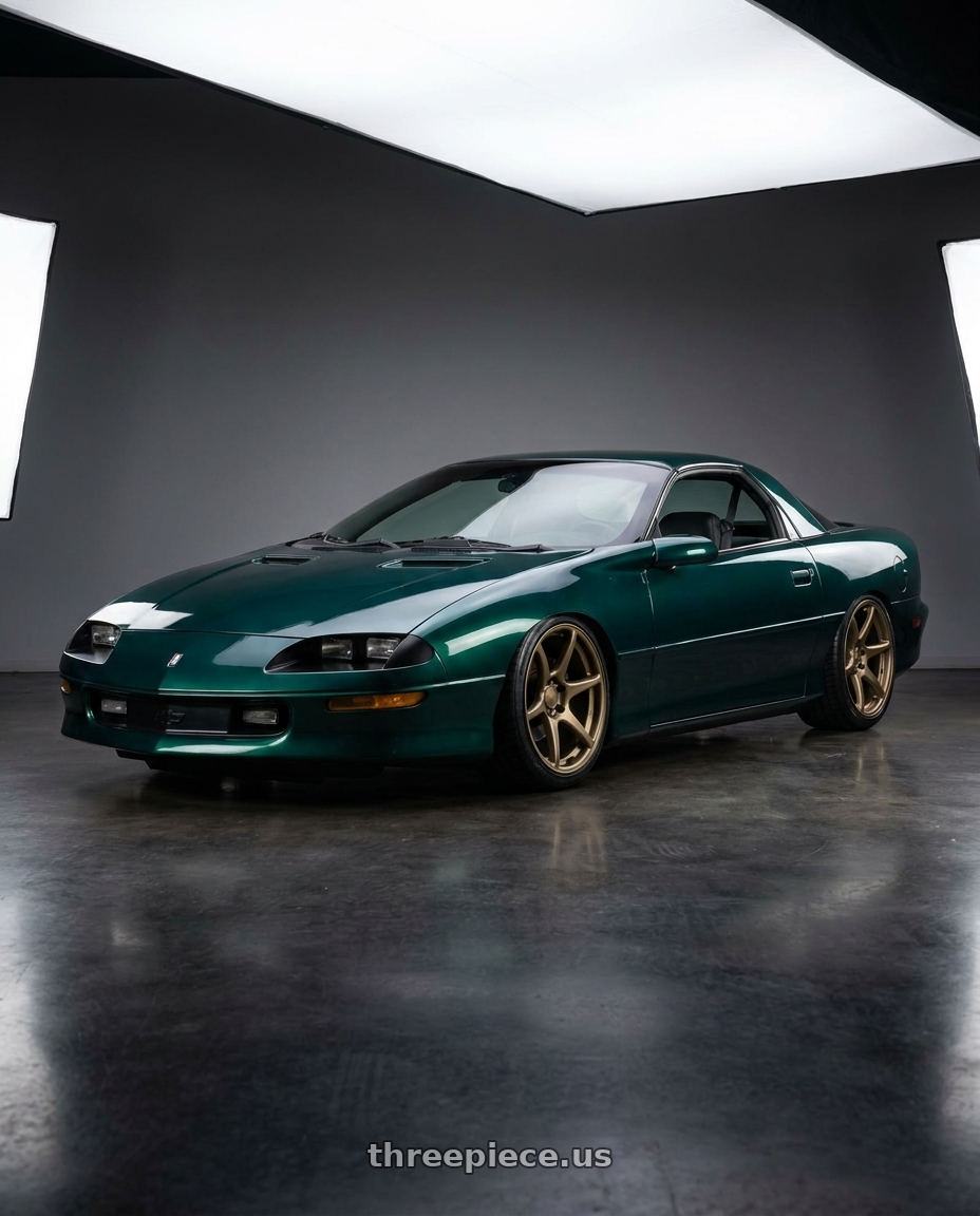 1995 Camaro z28 with Kansei K11B Tandem 5X100 18x9.5 22 Bronze wheels