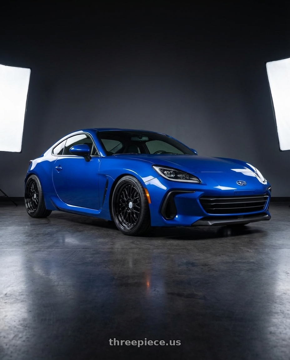 2024 Subaru BRZ with ESR Wheels SR SERIES SR05 5x114.3 18x10.5 +22 Gloss Black wheels