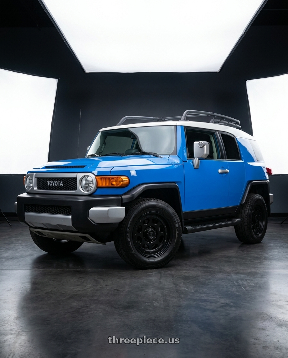 2007 Toyota FJ Cruiser with Gear Off Road 774SB 6X135 17x8.5 +15 Satin black wheels
