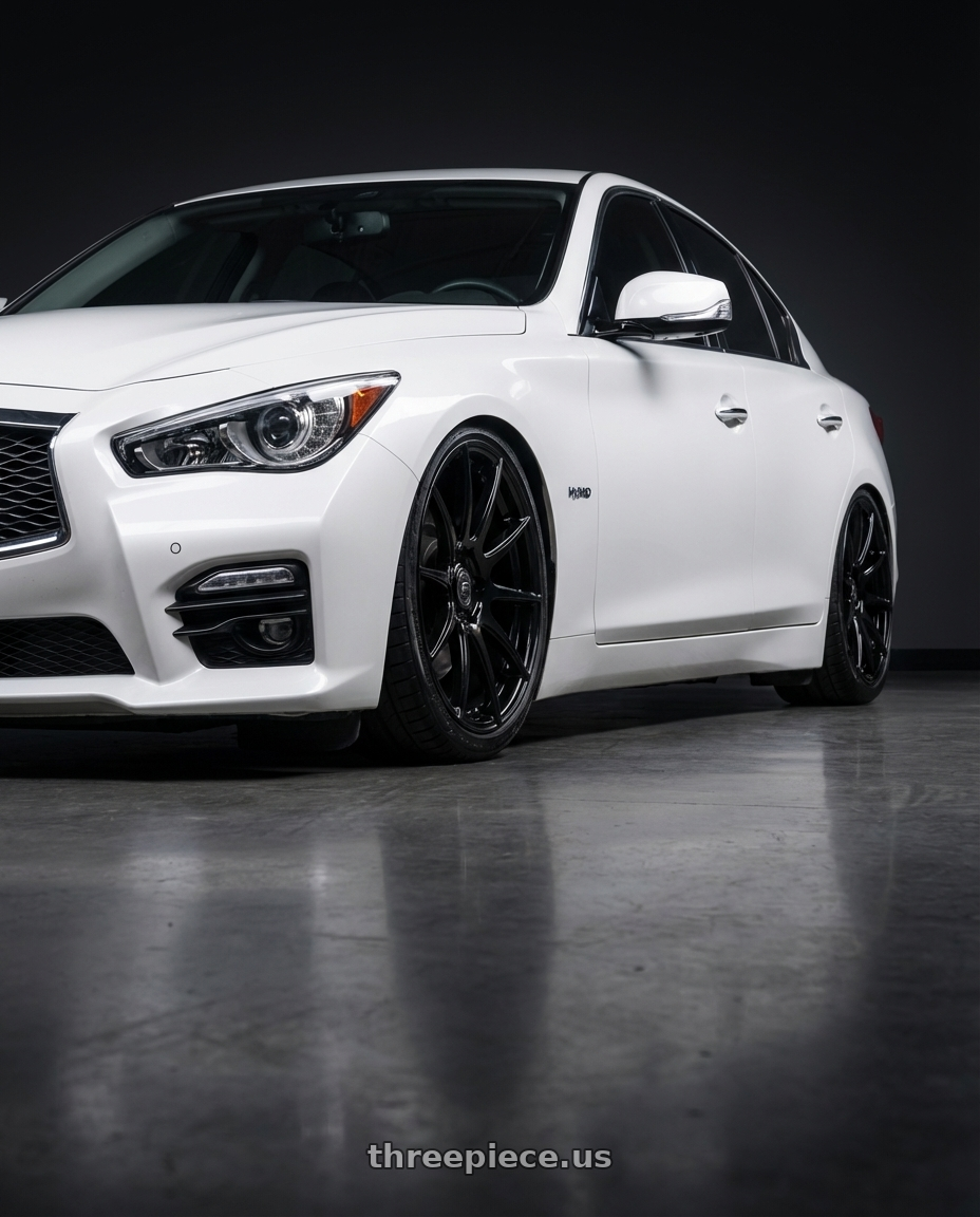 2020 Infiniti Q50 with Forgestar CF10 5x114.3 20x9 +35 Gloss Black wheels