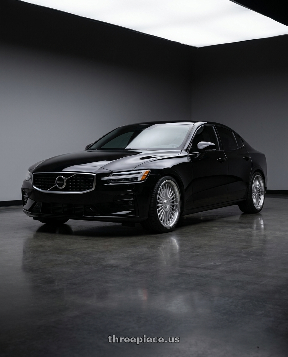 2022 Volvo s60 with MRR VP4 5x108 19x8.5 +35 Silver Machined Lip wheels