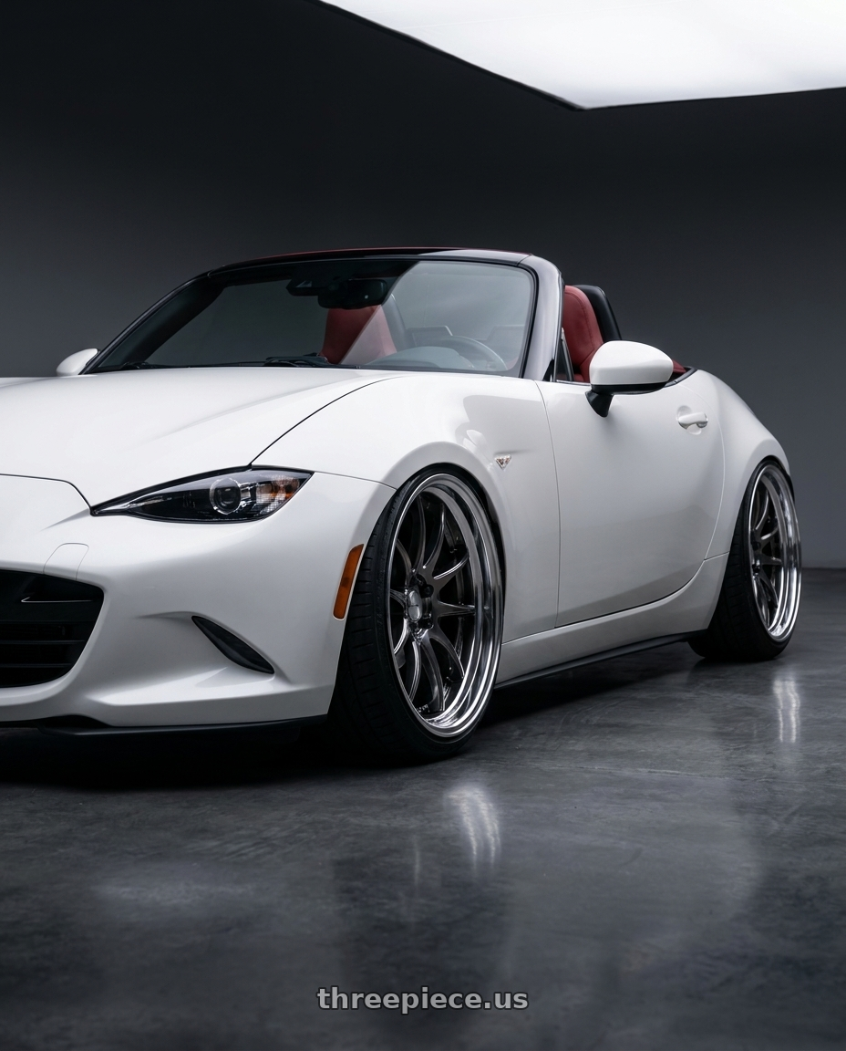 2020 mazda mx5 miata 100th with Work Emotion CR2P wheels