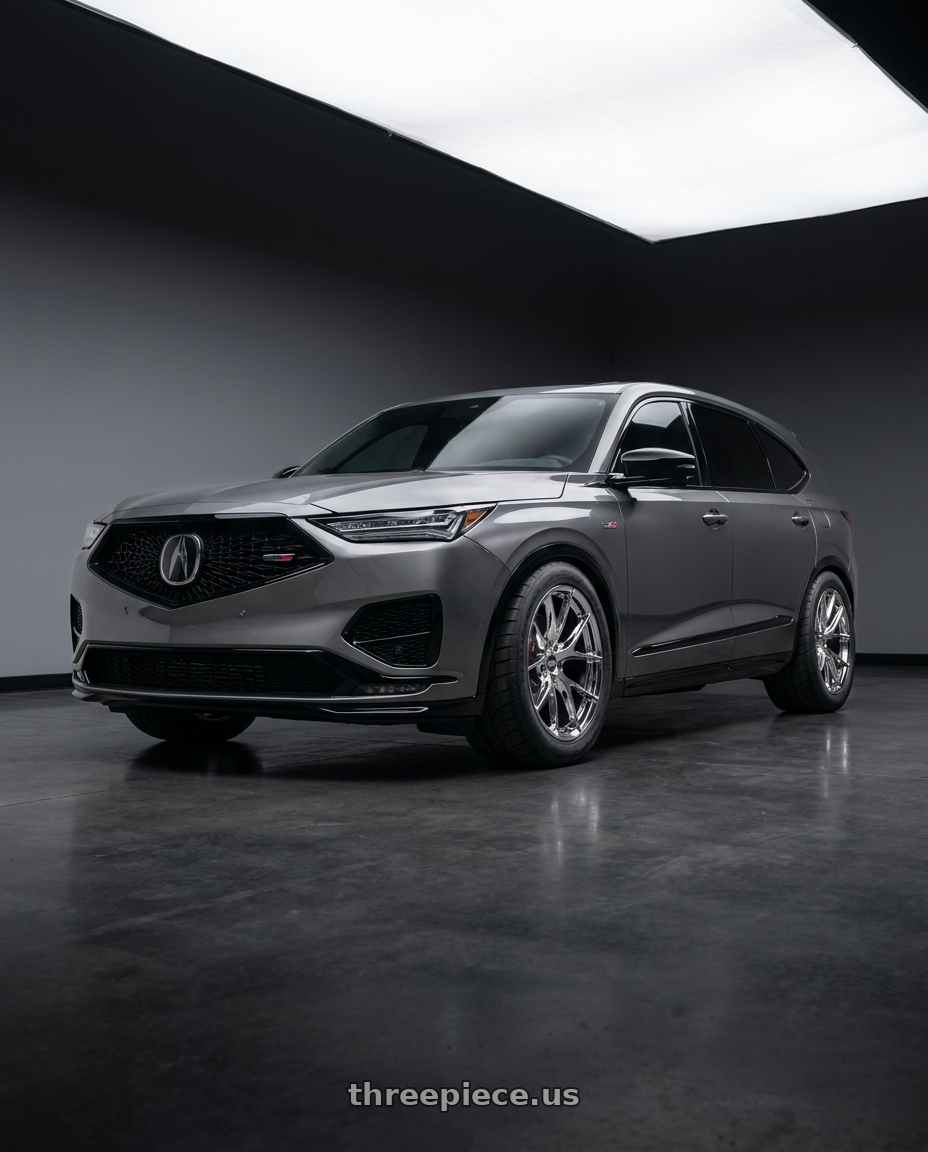 2022 Acura MDX type s with ESR Wheels RF2 5x114.3 19x8.5 +30 Vacuum Chrome wheels