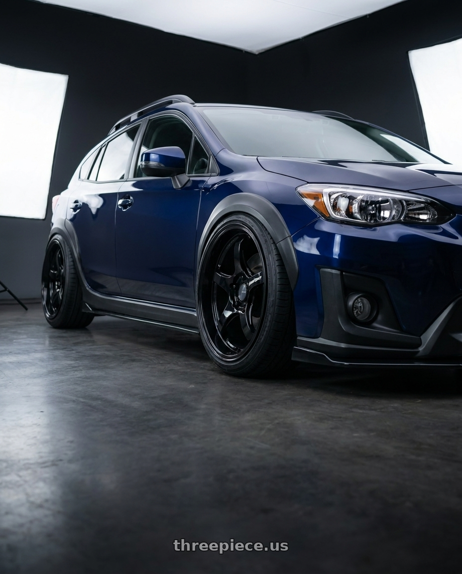 2019 Subaru Xv Gt Edition with WedsSport RN-05M 5x114.3 19x10.5+22 Gloss Black wheels