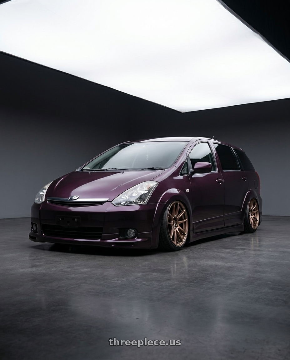 2005 Toyota Wish with Work Emotion D9r 5x100 18x85 47 Gt Silver Rim Cut 18x85 Et47 wheels