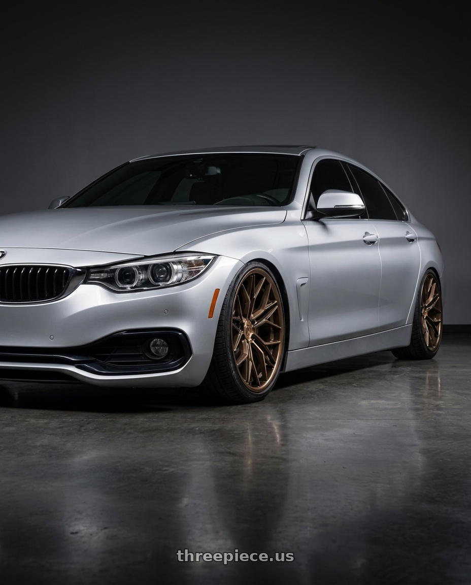 2018 bmw 430i with Rohana RFC3 5x112 19x8.5 +25 Machine Bronze wheels