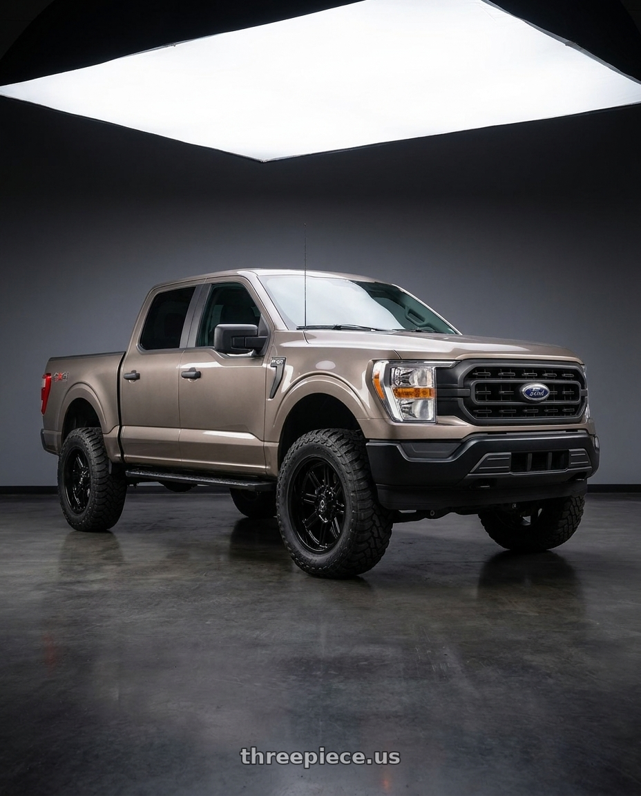 2013 Ford F-150 with Gear Off Road 770B 6X135/6x139.7 20x9 +18 Gloss Black wheels