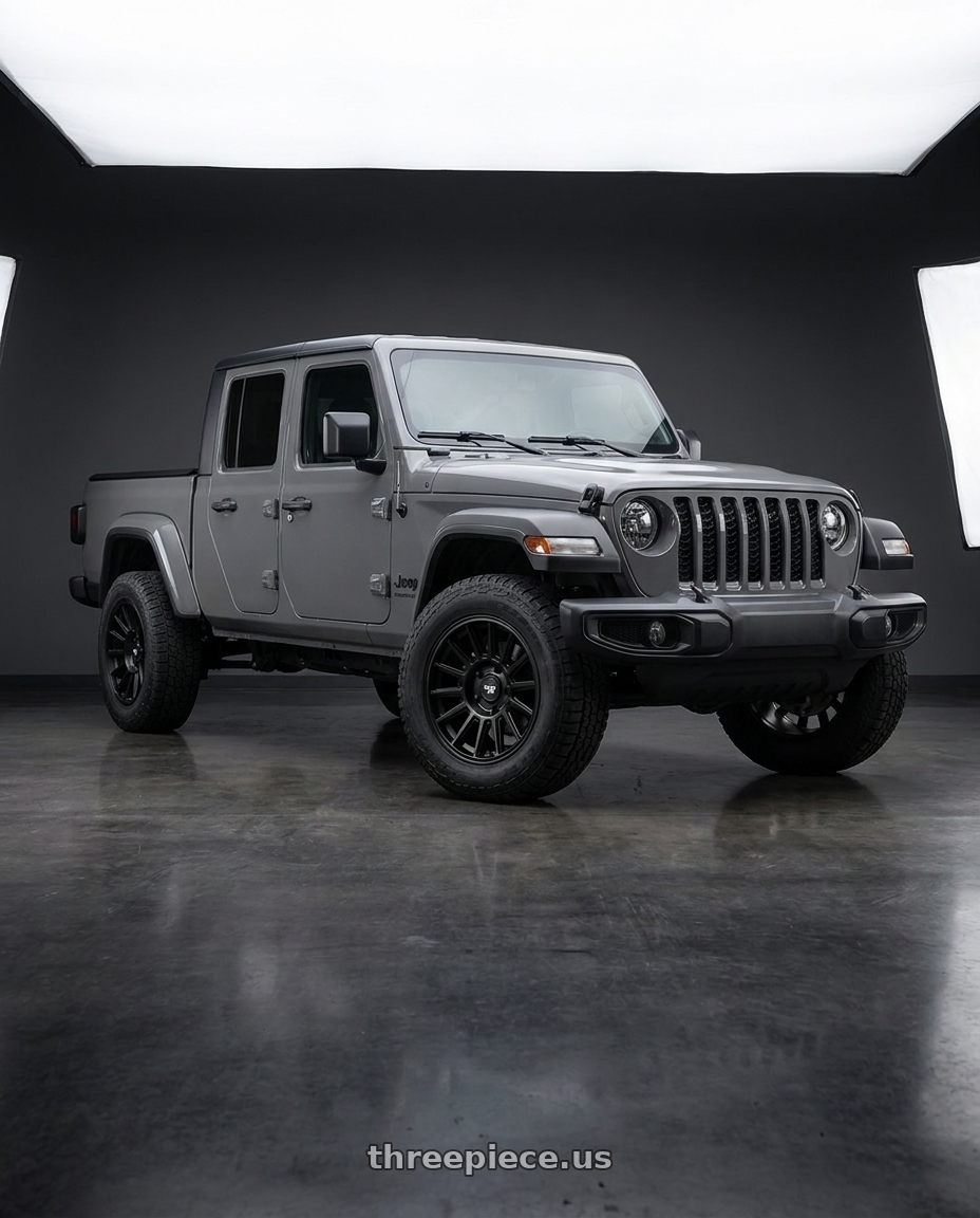 2021 Jeep Gladiator Sport with Dirty Life Journey 9316 5x127 17x8.5+0 Matte Black wheels