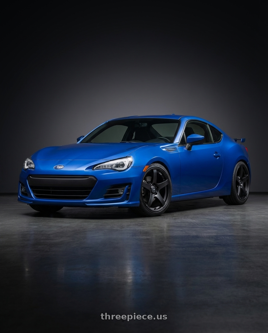 2017 Subaru BRZ with Ssr Gtv01 5x100 17x7+50  FLAT BLACK wheels