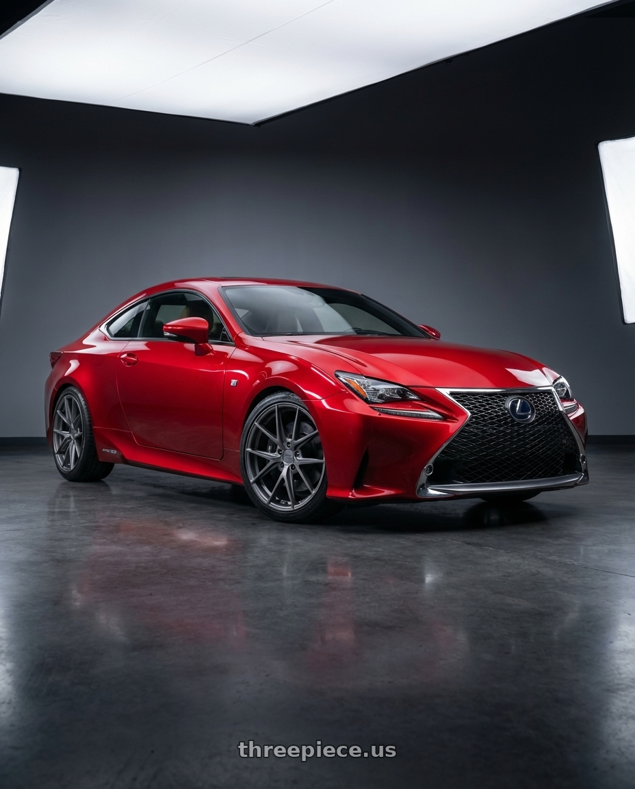 2018 Lexus RC F with Niche 1PC M116 MISANO 5X114.3 19X8.5 +33 MATTE GUN METAL wheels