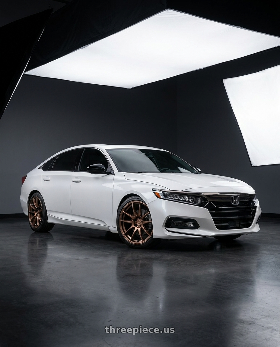 2020 Honda Accord Sport with WORK Emotion CR Shigoku 5x114.3 19x8.5 +45 Armed Titanium AMG wheels