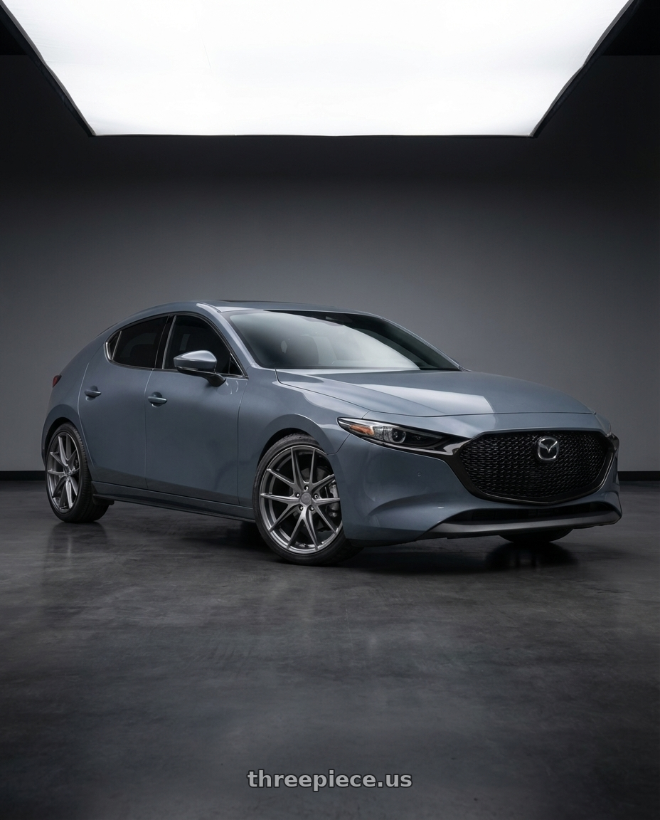 2023 Mazda Mazda3 Turbo with Niche 1PC M116 MISANO 5X114.3 18X9.5 +40 MATTE GUN METAL wheels