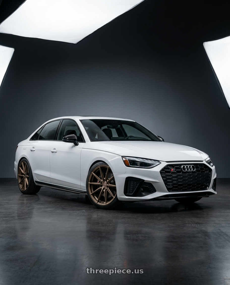 2020 Audi S4 with VOSSEN HFX-2 6X135 22x10 +-18 TERRA BRONZE wheels