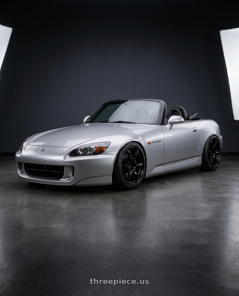 2009 Honda S2000 with Advan RGIII 5x114.3 17x8.5+31 Gloss Black wheels