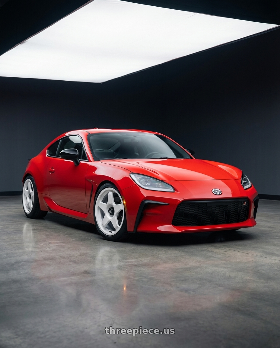 2024 Toyota GR86 with fifteen52 CHICANE 5x114.3 / 5x100 18x8.5 +35 RALLY WHITE (GLOSS WHITE) wheels