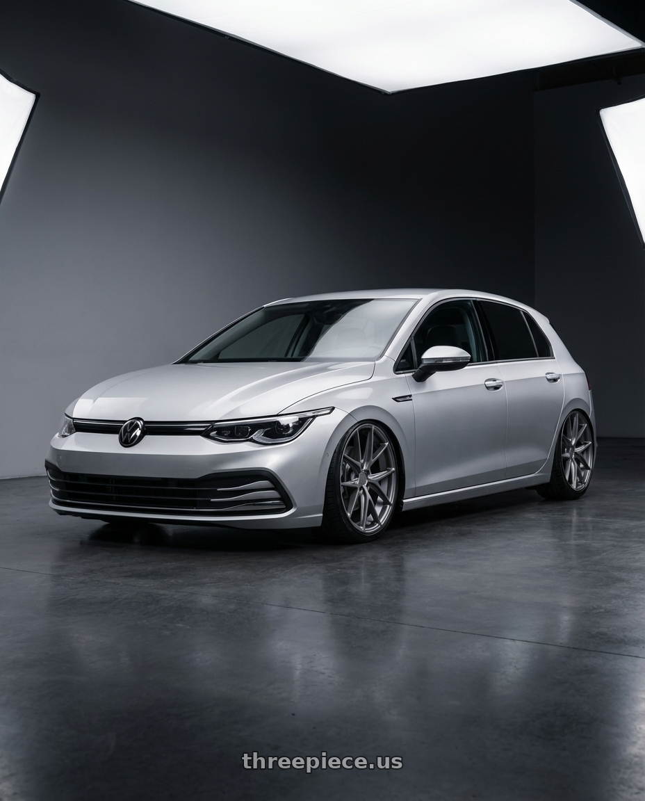 2024 Volkswagen Golf R MK8 with Niche 1PC M116 MISANO 5X112 19X8.5 +34 MATTE GUN METAL wheels