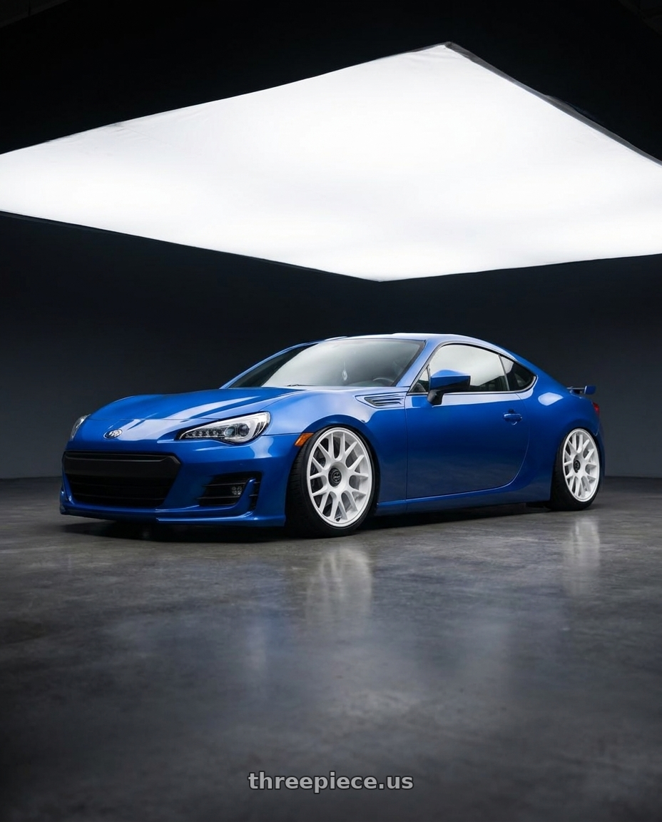 2017 Subaru BRZ with fifteen52 APEX 5x100 / 5x112 17x7.5 +35 RALLY WHITE (GLOSS WHITE) wheels